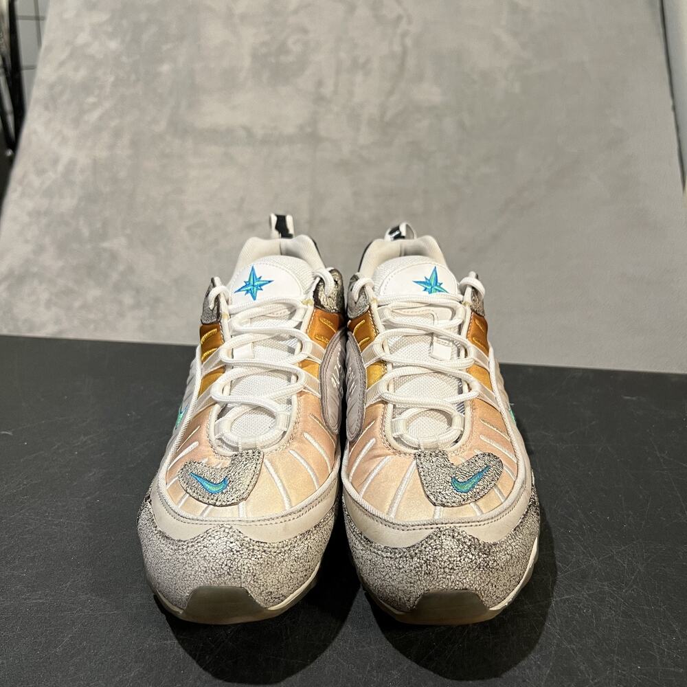 Nike Air Max 98 NYC La Mezcla 9.5 Mens Multi Color Teal Blue CI1502-001 Sneakers - Picture 2 of 9